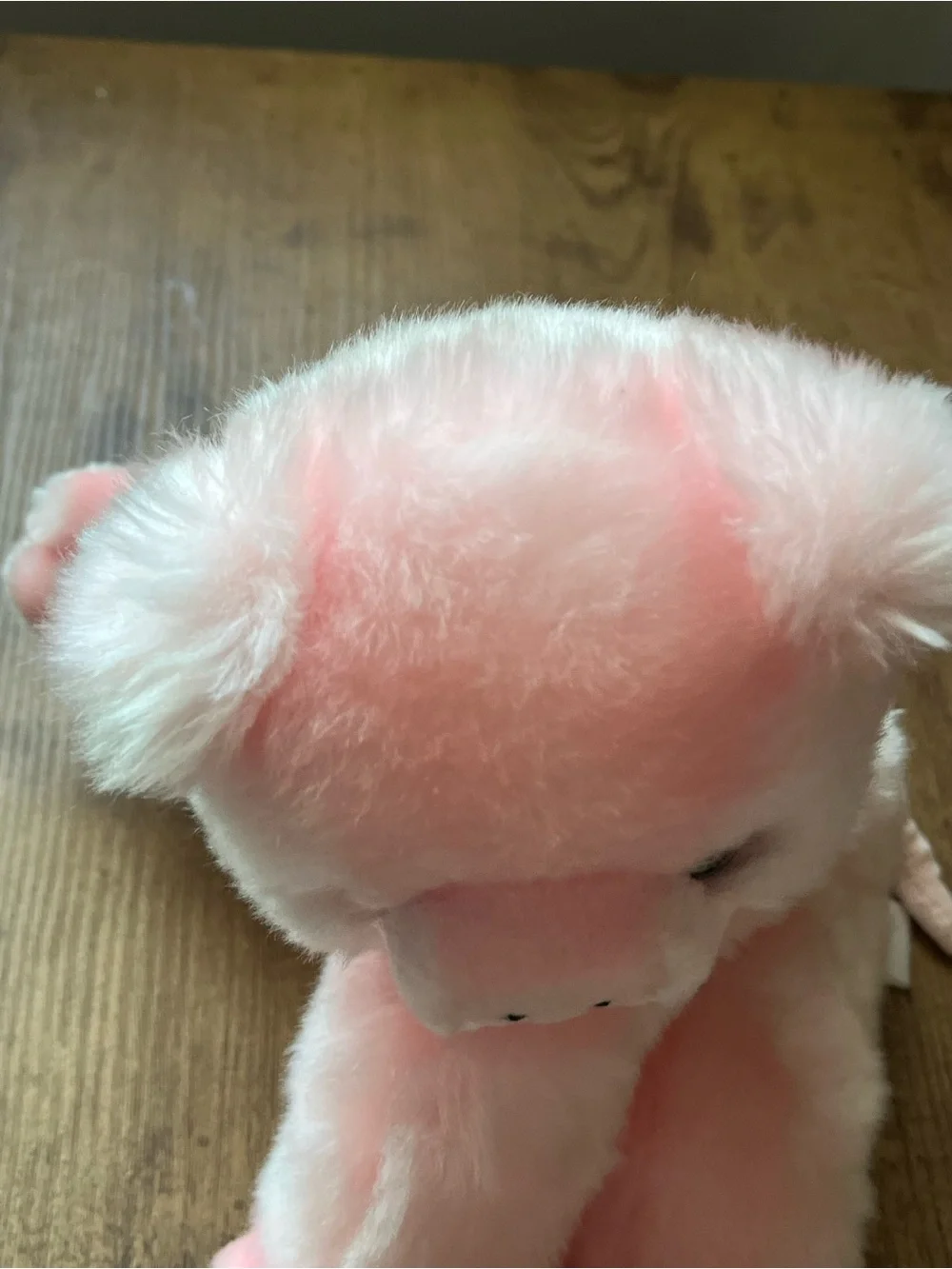 Vintage Soft Pink Pig Plush Toy SKM brand Sitting Stuffed animal cuddly